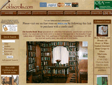 Tablet Screenshot of oldscrolls.com